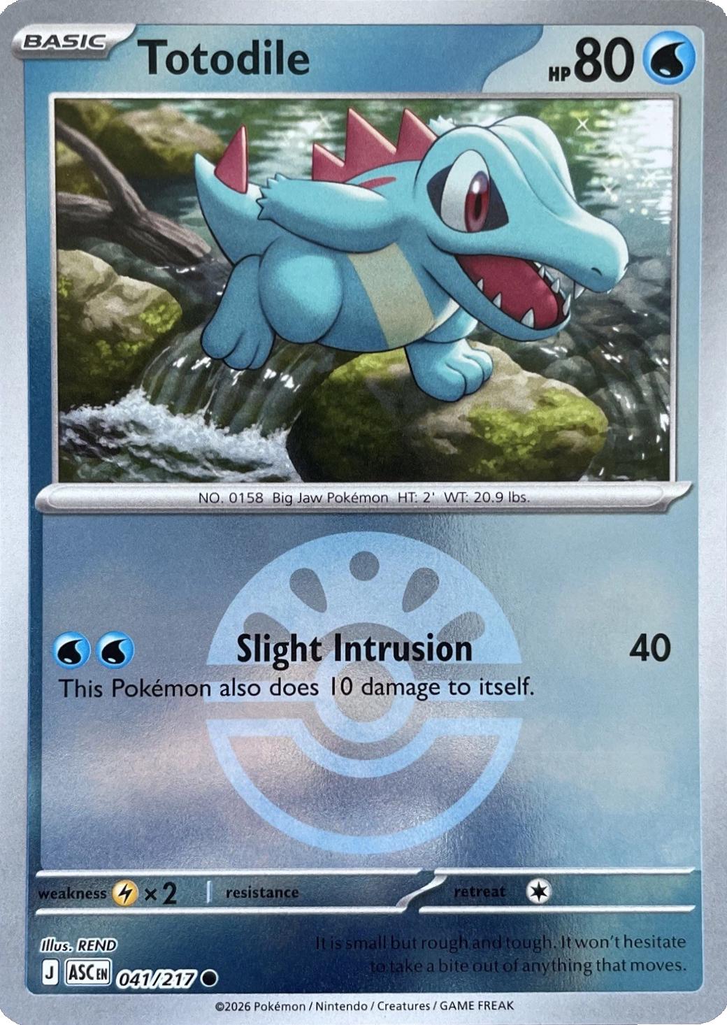 Ascended Heroes Totodile [Ball] Pokémon card